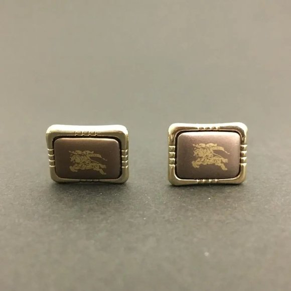 BURBERRY Gold Tone Cufflinks /7R0461 - Picture 1 of 7